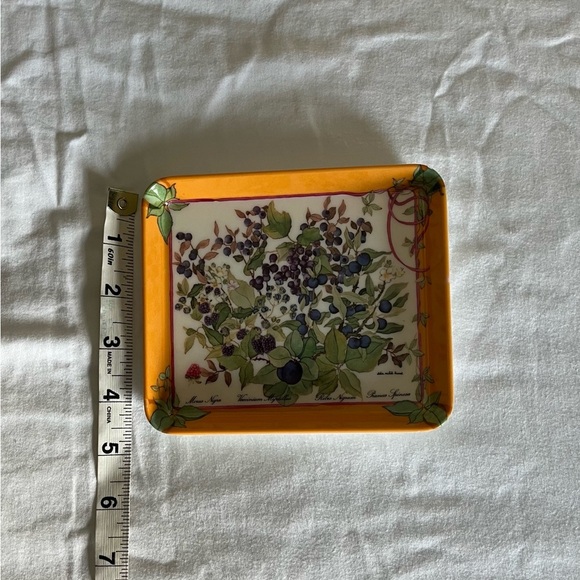RDE Import Inc. Made in Italy Melamine Foral Blueberries Trinket Trays EUC - Picture 6 of 7